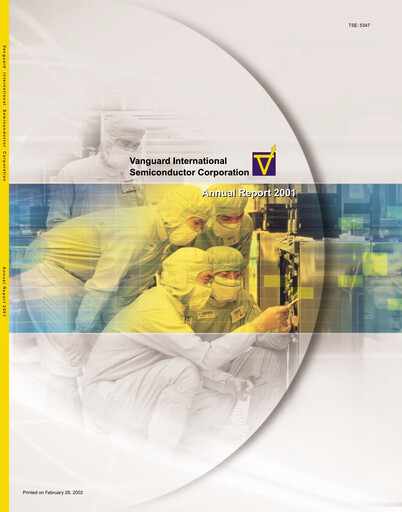 Thumbnail Vanguard International Semiconductor Annual Report 2001