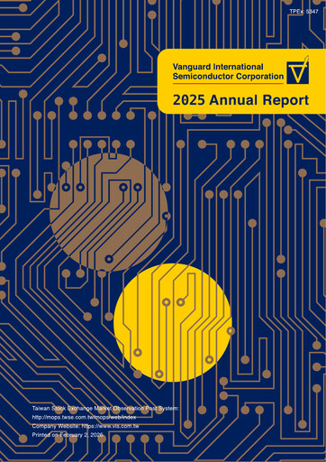Thumbnail Vanguard International Semiconductor Annual Report 2025