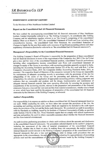 Thumbnail Max Healthcare Institute Financial Statement fy2017