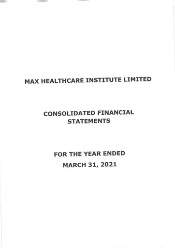 Thumbnail Max Healthcare Institute Financial Statement fy2021