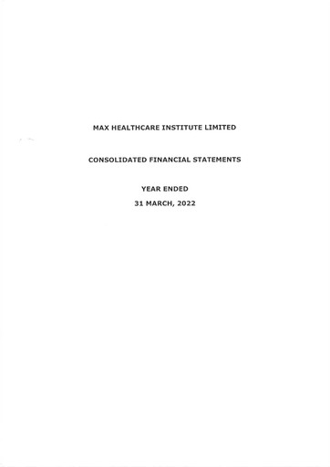 Thumbnail Max Healthcare Institute Financial Statement fy2022