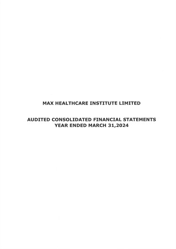 Thumbnail Max Healthcare Institute Financial Statement fy2024