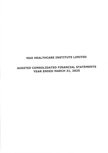 Thumbnail Max Healthcare Institute Financial Statement fy2025