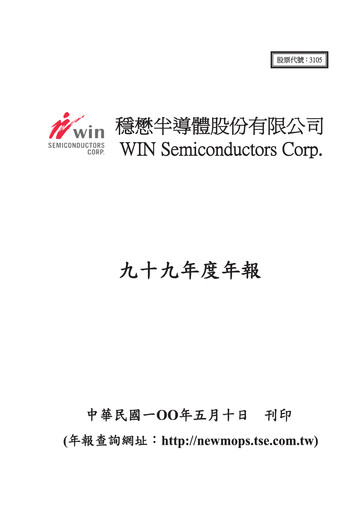Thumbnail WIN Semiconductors Annual Report 2010