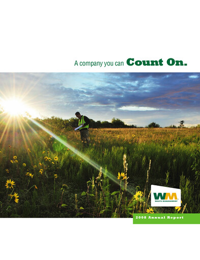 Thumbnail Waste Management Annual Report 2008