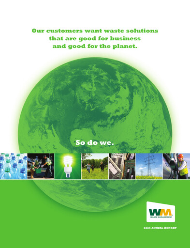 Thumbnail Waste Management Annual Report 2009