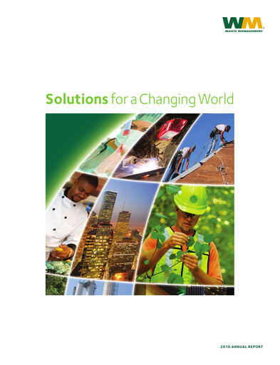 Thumbnail Waste Management Annual Report 2010