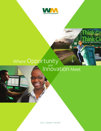 Thumbnail Waste Management Annual Report 2013