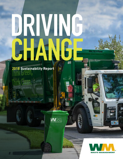 Thumbnail Waste Management Sustainability Report 2018
