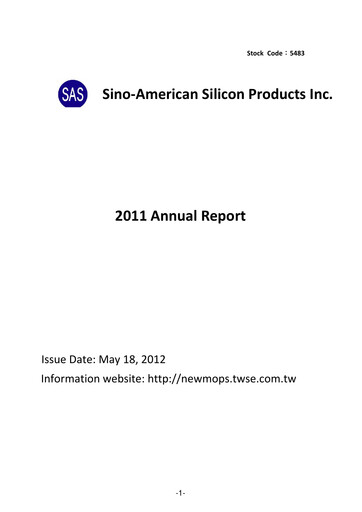 Thumbnail Sino-American Silicon Products Annual Report 2011