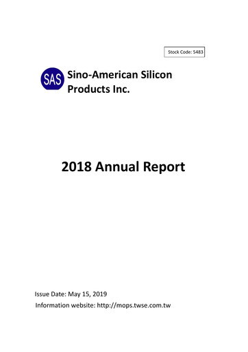 Thumbnail Sino-American Silicon Products Annual Report 2018