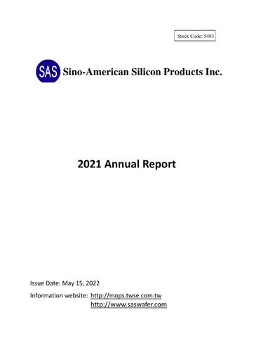 Miniature Sino-American Silicon Products Rapport annuel 2021