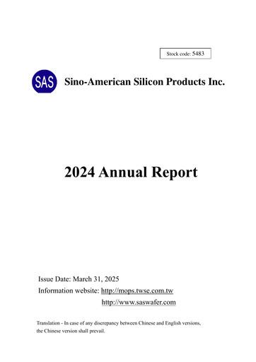 Miniature Sino-American Silicon Products Rapport annuel 2024
