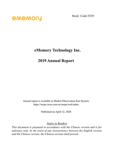 Thumbnail eMemory Technology Annual Report 2019
