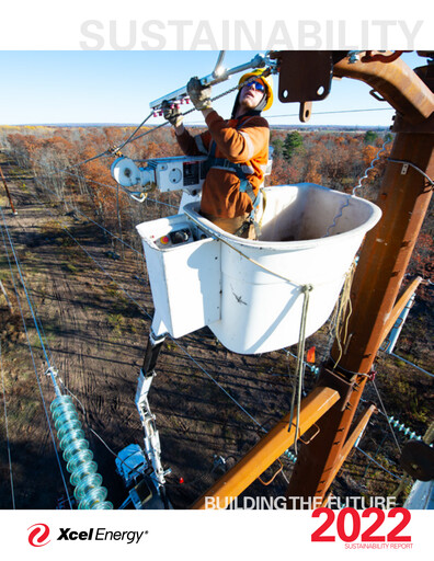 Thumbnail Xcel Energy Sustainability Report 2022