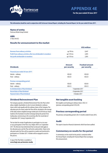 Thumbnail Fortescue Financial Statement fy2017