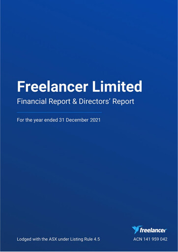 Thumbnail freelancer.com Financial Report 2021