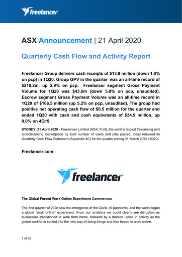Thumbnail freelancer.com Quarterly Report 2020-q1
