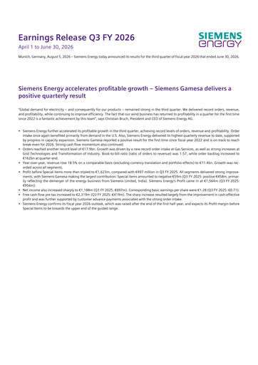 Thumbnail Siemens Energy Quarterly Report 2026-q3