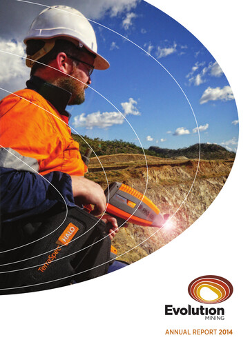 Thumbnail Evolution Mining
 Annual Report 2014