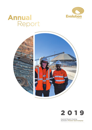 Thumbnail Evolution Mining
 Annual Report 2019