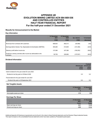 Miniature Evolution Mining
 Rapport semestriel 2021-h1