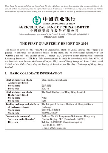 Vorschaubild Agricultural Bank of China Quartalsbericht 2024-q1