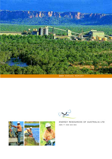Thumbnail Energy Resources of Australia Annual Report 2001
