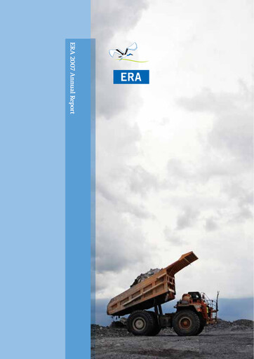 Thumbnail Energy Resources of Australia Annual Report 2007