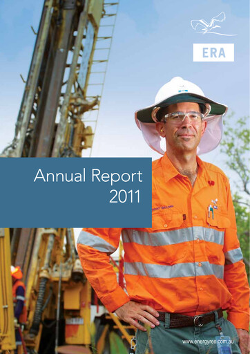 Thumbnail Energy Resources of Australia Annual Report 2011