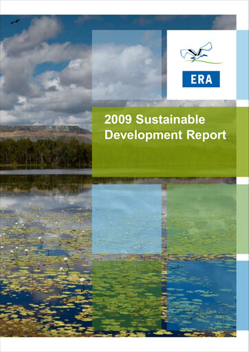 Thumbnail Energy Resources of Australia Sustainability Report 2009