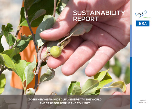 Thumbnail Energy Resources of Australia Sustainability Report 2020