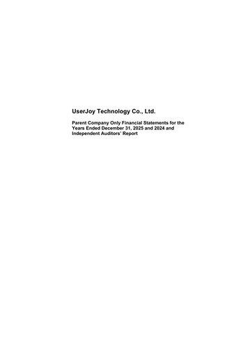 Thumbnail Userjoy Technology Financial Report 2025