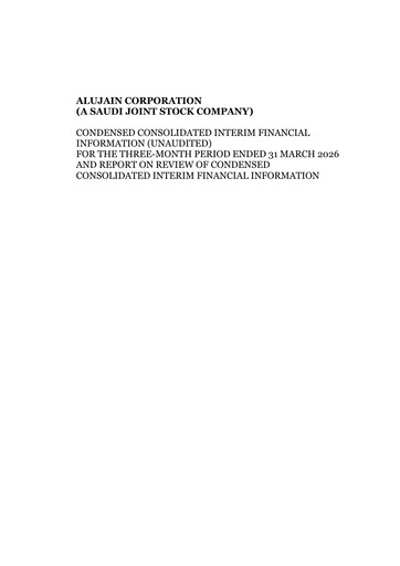 Thumbnail Alujain Corporation Quarterly Report 2026-q1