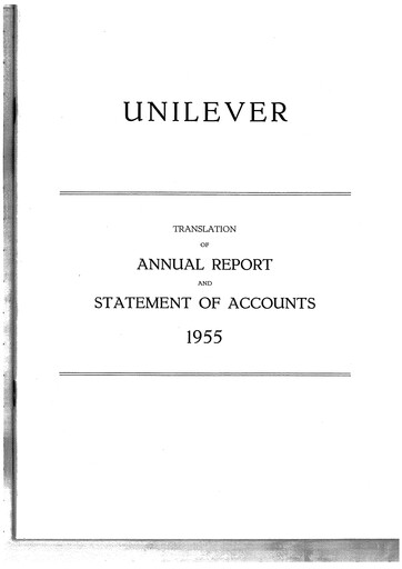 Thumbnail Unilever Annual Report 1955