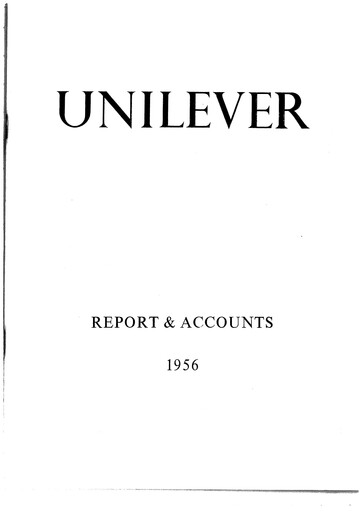 Thumbnail Unilever Annual Report 1956