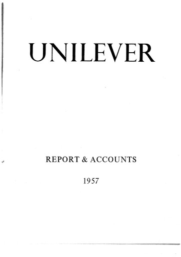 Thumbnail Unilever Annual Report 1957