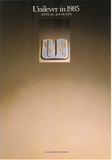 Thumbnail Unilever Annual Report 1985