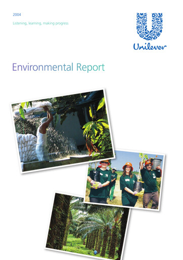 Thumbnail Unilever Sustainability Report 2004