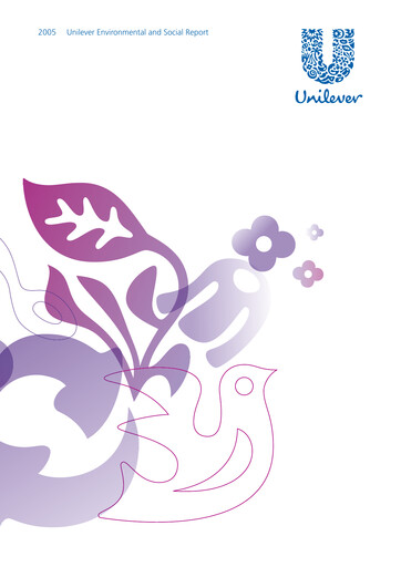 Thumbnail Unilever Sustainability Report 2005