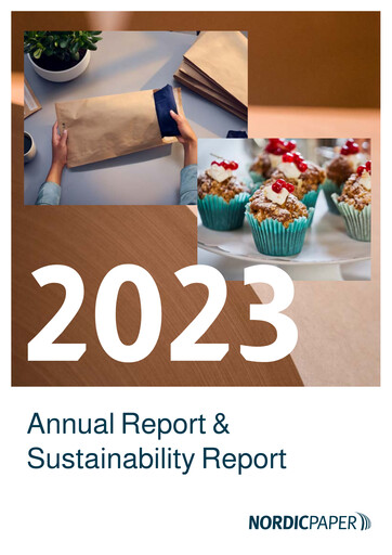 Thumbnail Nordic Paper Sustainability Report 2023
