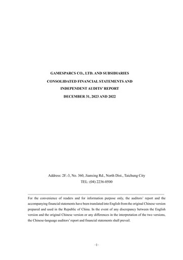 Thumbnail Gamesparcs Financial Statement 2023