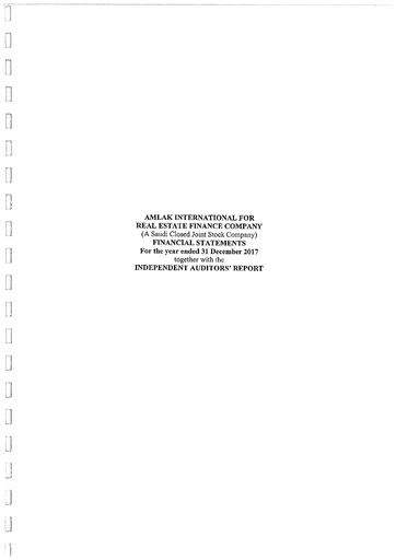 Thumbnail Amlak International Finance Company Financial Statement 2017