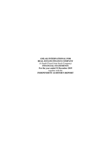 Thumbnail Amlak International Finance Company Financial Statement 2019