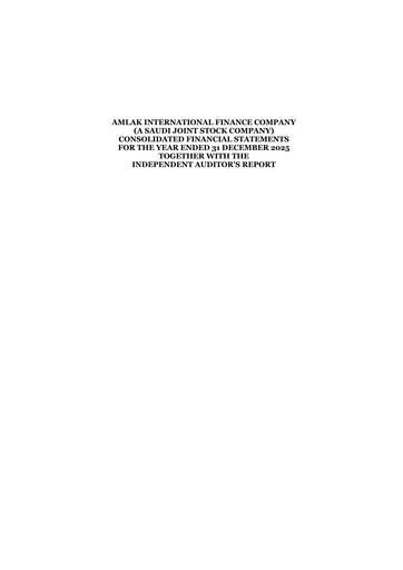 Thumbnail Amlak International Finance Company Financial Statement 2025