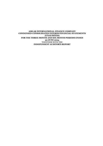 Thumbnail Amlak International Finance Company Quarterly Report 2024-q2