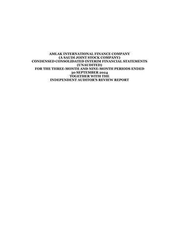 Thumbnail Amlak International Finance Company Quarterly Report 2024-q3
