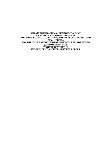 Thumbnail Amlak International Finance Company Quarterly Report 2025-q3