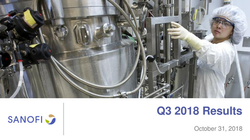 Thumbnail Sanofi Quarterly Report 2018-q3