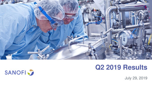 Thumbnail Sanofi Quarterly Report 2019-q2